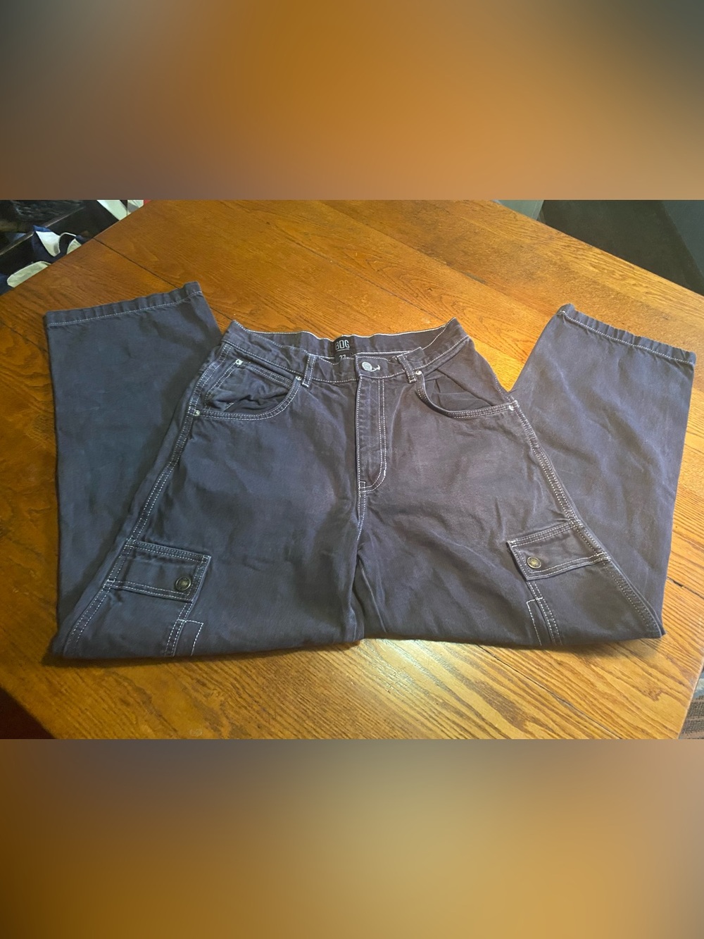 BDG Jeans size 27 Cargo Style Black Washed Out Skate Pants